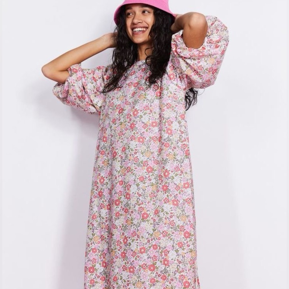 NWT H&M XXL Floral Print Midi Dress